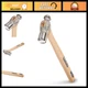 12 oz Ball Peen Hammer - Forged Steel Head, Hickory Handle, Metalworking Tool
