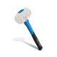 Real Steel Rubber Mallet 32 OZ White Rubber Hammer with Soft Head for Floorin...