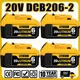 Pack 6.0Ah Battery replacement For DeWalt Lithium Ion 20 Volt DCB206-2 DCB200