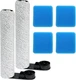 Replacement Kit for EUREKA/JONR ED12 Vacuum | 2 Brush Rollers, 4 Filters