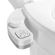 PIKETS Bidet Attachment for Toilet, Dual Nozzle (Frontal and Rear Wash) White