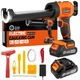 Electric Caulking Gun Cordless Drip Free 4 Speed LED 10oz Saker Adjustable Tools