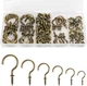 RELBRO Screw Hooks, 6 Sizes Metal Screw in Cup Hooks, 1/2 Inch, 5/8 Inch, 3/4 In