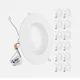 Sunco 5/6in Ultra-Slim LED Smooth Trim Downlight 13W 2700K 965lm 12pk