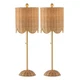 JONATHAN Y Lighting JYL1138-SET2 Set of (2) - Celerie 28" Tall - Natural / Brass