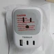 TESSAN Plug Adapter Australia x 1 to US  x 4 +3 USB Ports -TS-161-AU-2C  New
