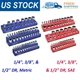 WORKPRO Magnetic Socket Organizer Set 1/4", 3/8" and 1/2" (Socket not Included)