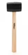 HYPER Tough 16 Ounce Rubber Mallet With Wood Handle