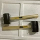 Two Stanley 51-104 16 oz 13-1/2" Rubber Mallet wth Hardwood Handle