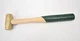 Hackett Detroit Brass Head Hammer Tool Hickory Handle 16 oz Green Grip Unit
