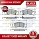 Fits Kia Cerato 2004-2009 1.5 CRDi 1.6 2.0 Baxter Front Brake Pads Set