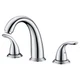 sumerain 2 Handle Widespread Roman Tub Faucet with Valve Chrome 