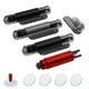 AOVSTOXIC 4 Pack Emergency Window Breaker Seatbelt Cutter, black, red, silver