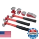 Titan Tools 7-Pc Auto Body Hammer Set w/ 3 Heads - Model 15084