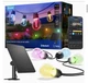 Solar String Lights 33ft 8 LED Dimmable RGBICW IP67 Waterproof Govee Bluetooth