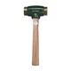 Garland Mfg 31004 Split Head Hammers, 2" Diameter, 14" Handle, Rawhide
