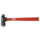 PLUMB 11521 Ball Pein Hammer, 15 in OAL, 32 oz Forged Steel Head, Hickory Wood