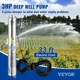 VEVOR Deep Well Submersible Pump, 3HP/2200W 230V/60Hz, 37GPM Flow 640 ft Head, w