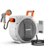 VEVOR Retractable Garden Hose Reel, 1/2 Inch x 65 ft in x 65 ft, White