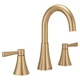 Two Handle Adjustable Widespread Modern Bathroom Faucet Bronzed Gold Moen Ronan
