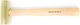Grace USA 32oz Brass Hammer with Hickory Handle Precision Manufactured Tool