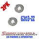 6203-ZZ C3 EMQ Premium Metal Shielded Ball Bearing, 17x40x12, 6203z (2 QTY)