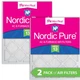 20x25x1 (19_1/2x24_1/2) Nordic Pure Tru Mini Pleat MERV 13 Air Filters 2 Pack