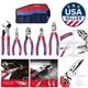 Workpro 5-Piece  Cr-V Pliers Set with Storage Pouch - Durable & Ergonomic