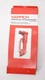 Happich 2740043 Emergency Hammer w Belt Cutter Red Small Anti Vandalism Tool
