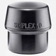 Halder Simplex Replacement Face Insert, Black Rubber, 1.57"