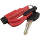 ResQme Seatbelt Cutter Glass Breaker RED Seatbelt cutter and Window Breaker