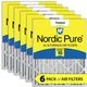 Nordic Pure 20x24x4 (3 5/8) Pleated MERV 10 Air Filters 6 Pack