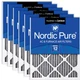 Nordic Pure 20x25x1 Furnace Filters MERV 12 Carbon Pleated 6-PK Odor Reduction