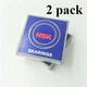 2 Pack  NSK 6203 ZZ C3 METAL SHIELDED BALL BEARINGS 17x40x12mm