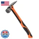 Klein Tools H81020 Anti-Vibration Smooth Face Hammer Straight Claw 20-Ounce