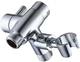 G-Promise Solid Metal Shower Arm Diverter with 3 inches, Polished Chrome 