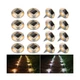 VOLISUN Solar Driveway Lights Dock Deck Lights 16 Pack,2 Colors in 1 Led IP67...