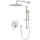 Gabrylly Shower System Brushed Nickel, Slide Bar Shower Faucet Set with High ...