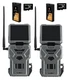 Spypoint Flex S Dark No Glow IR Solar Dual Sim Cell Trail Camera Battery 2 Pack