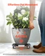 VEVOR Trash Can Dolly with 4 Lockable Wheels, 440lbs Weight Capacity, Round Tras