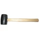 WESTWARD 6DWL1 Rubber Mallet,Hickory,8 Oz 6DWL1