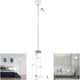 1 Pack 72 Inch Torchiere Floor Lamp Silver Frosted Shade Dimmable Reading Light