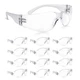 amoolo Clear Safety Glasses Bulk of 24, 24 Pack, / Adult's Size 