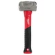 NEW 3lb Milwaukee Fiberglass Drilling Hammer Fiberglass Handle Forged Steel Head