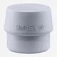 Halder Simplex Mid Gray Rubber Replacement Face Insert, Non-Marring, 2.36"