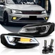 VLAND LED Headlights w/DRL Sequential Turn Sig+LED Bulbs For 11-14 VW JETTA MK6
