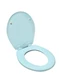 Bemis 500EC 464 Round Toilet Seat Dresden Blue Durable Enameled Wood Easy Clean