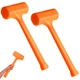2 Pcs 5 LB Dead Blow Hammer Sledge Hammer with Checkered Grip Handle Spark an...