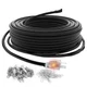 HEATIT JHSF1 Self Regulating Pre-Assembled Heating Cable with Spacer and Clips, 