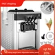 VEVOR 20-28L/H Soft Serve Ice Cream Machine Countertop Yogurt Maker 2200W Flavor